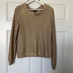 H&M Metallic Golden Sweater
